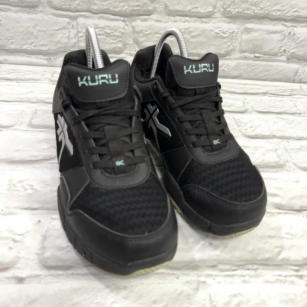 Kuru Quantum 2 Womens Size 10 Black Gray Athletic Running Walking Shoes Sneakers